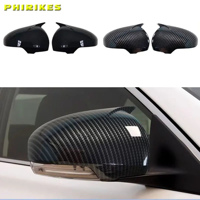 For Toyota Mark X Reiz 2010 2012 2013 2014 2015 2016 M style Rearview Mirror Cover Cap Real Carbon Fiber