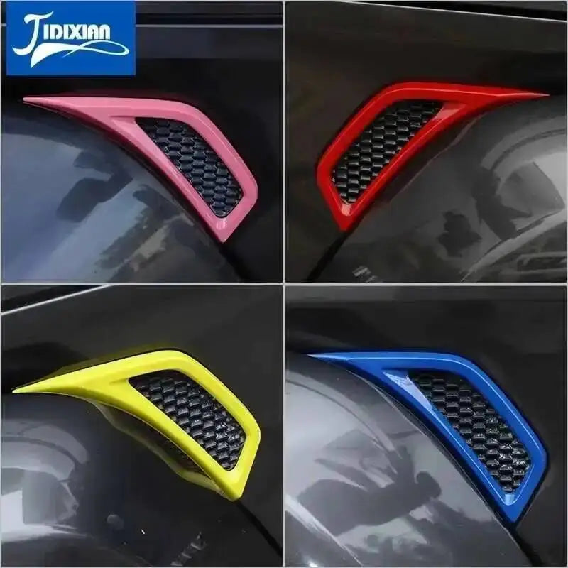 JIDIXIAN Car Fender Air Conditioning Vent Outlet Decoration Cover fit for Jeep Wrangler JL for Gladiator JT 2018 Up