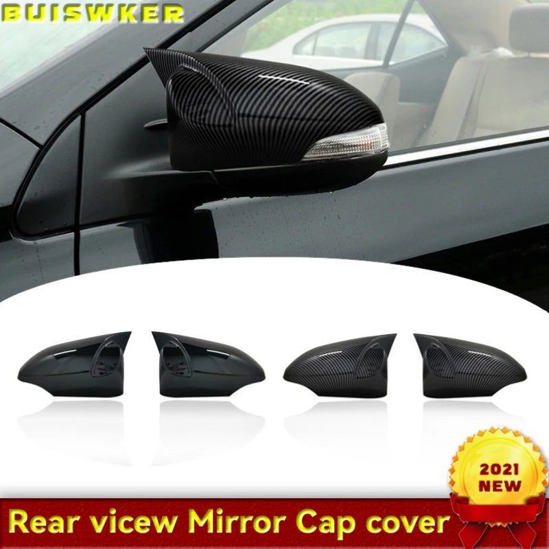 Side Wing Rearview Mirror Cover Cap For Toyota Corolla 2014 2015 2016 2017 Carbon Black high quality types