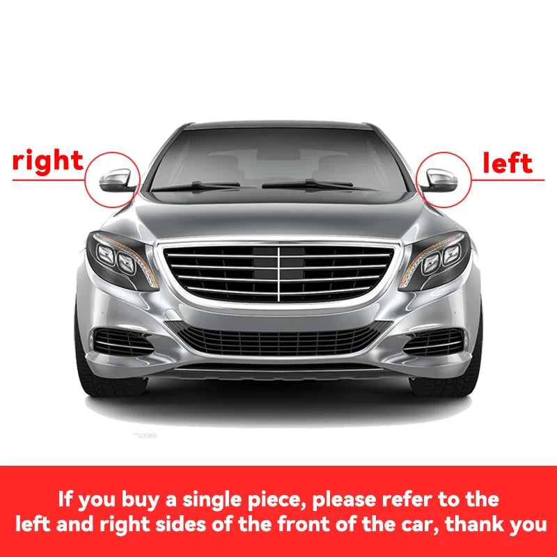 1 Pair M Rearview Mirror Cover Side Reversing For Volvo C30 C70 S40 S60 V40 V50 V70 2008- 2010 Rear View Mirror Trim Caps