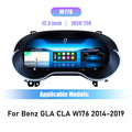 black Color 12.3" Digital Instrument Cluster For Mercedes-Benz A GLA CLA