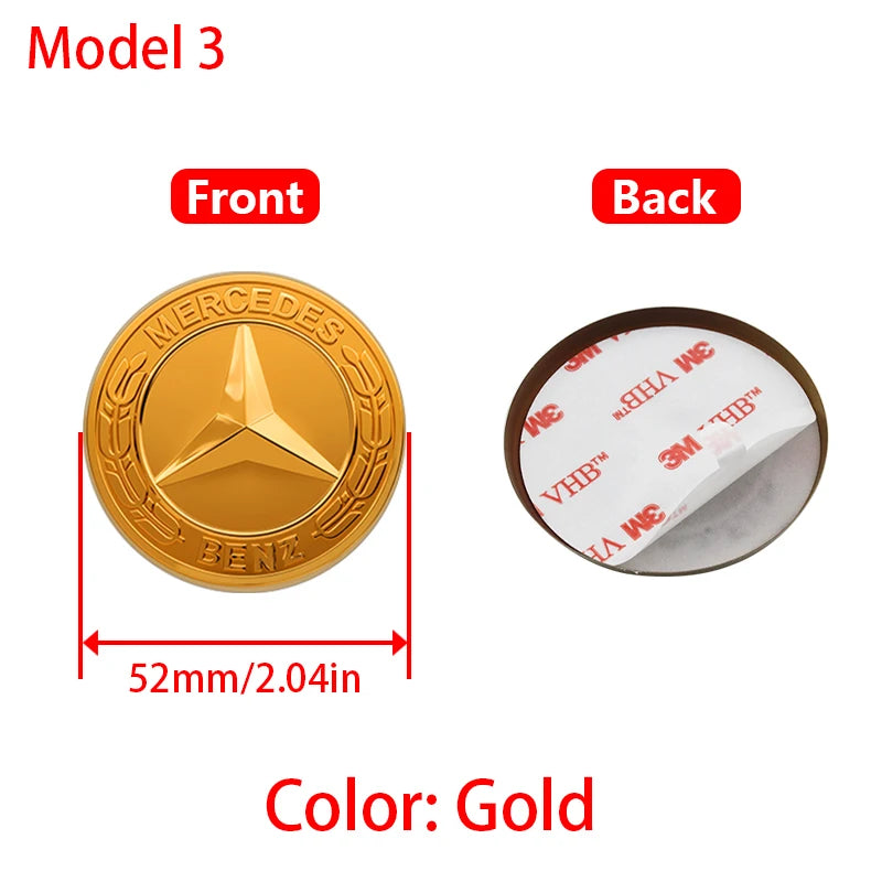 Car Styling Logo Steering Wheel Center Badge Logo Sticker For Mercedes Benz AMG W204 GLC CLA W205 W203 W206 interior Accessories