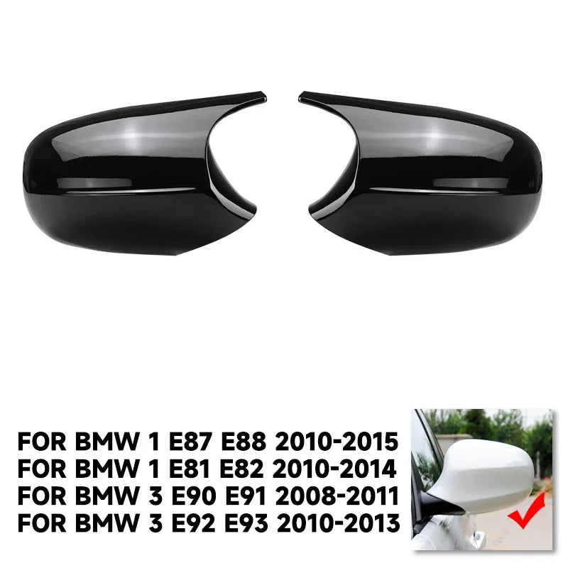 1 Pair White Replacement Rearview Side Mirror Covers Cap for BMW E90 E91 E92 E93 E81 E87 E82 E88 3 1 Series M Accessories