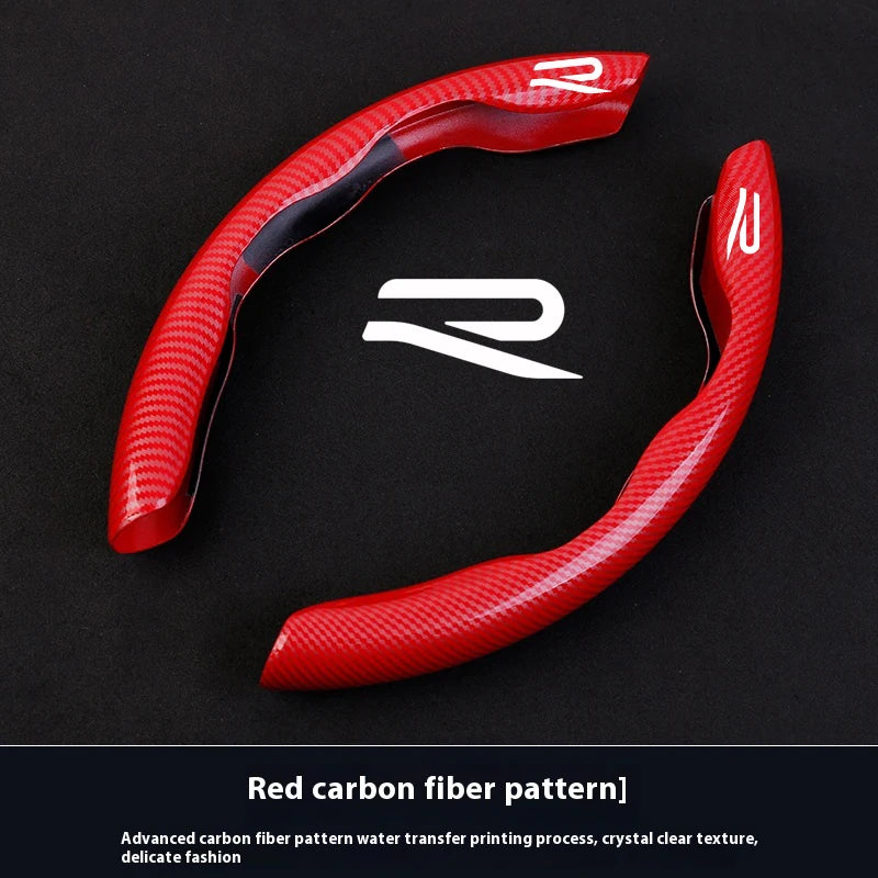 Carbon Fiber Textured Car Steering Wheel Cover Nonslip