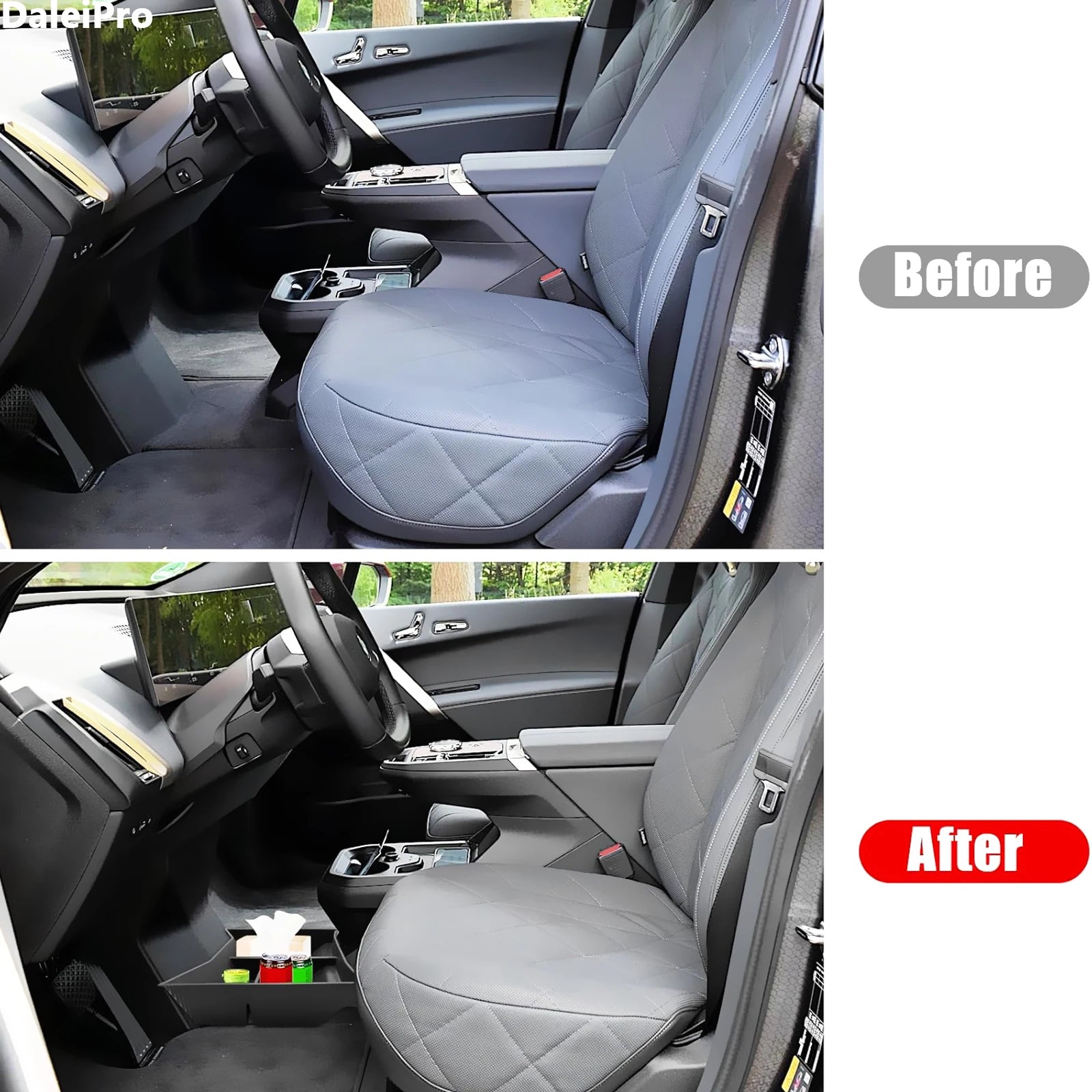 For BMW iX i20 2022 2023 2024 2025 2026 Floor Center Console Organizer Tray Central Storage Box Organizer Tray iX Accessories