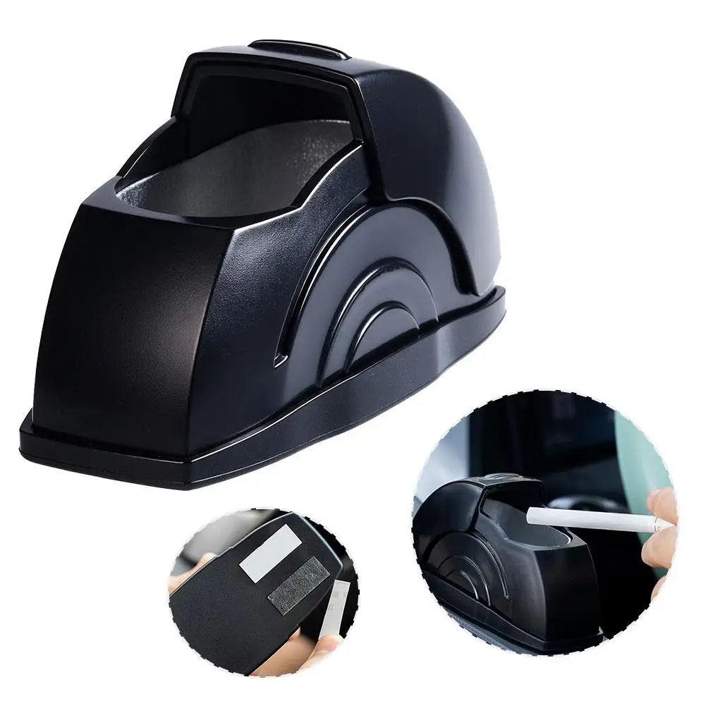 1/2Pcs Car Ashtray Door Mounted Smokeless Ash Tray With Lid Portable Auto Trash Bin Garbage Can Car Ashtray Holder Tools