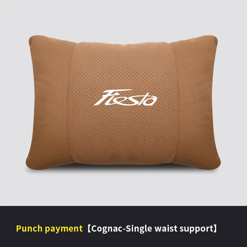 Car Interior 5-Color Selectable Headrest For Ford Fiesta Auto Headrest Neck Support Lumbar Cushion Soft Neck Pillow Accessories