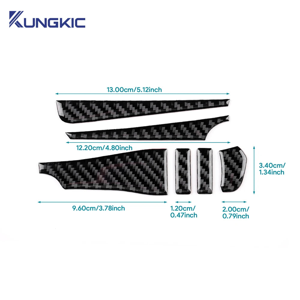 Real Soft Carbon Fiber For Mazda 3 BP 2019 2020 2021 2022 2023 2024 2025 Mazda3 Axela LHD RHD Car Center Console Sticker