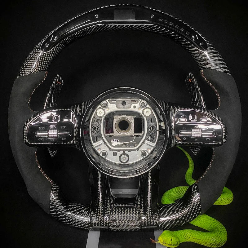 Carbon Fiber LED Steering Wheel – Custom Plug-and-Play