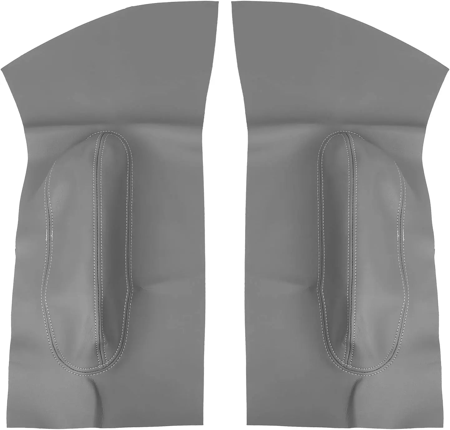 1 Pair of Beetle Car Door Handles with Microfiber Leather Cover for Interior and Front Door Decoration Leather Car Accessories