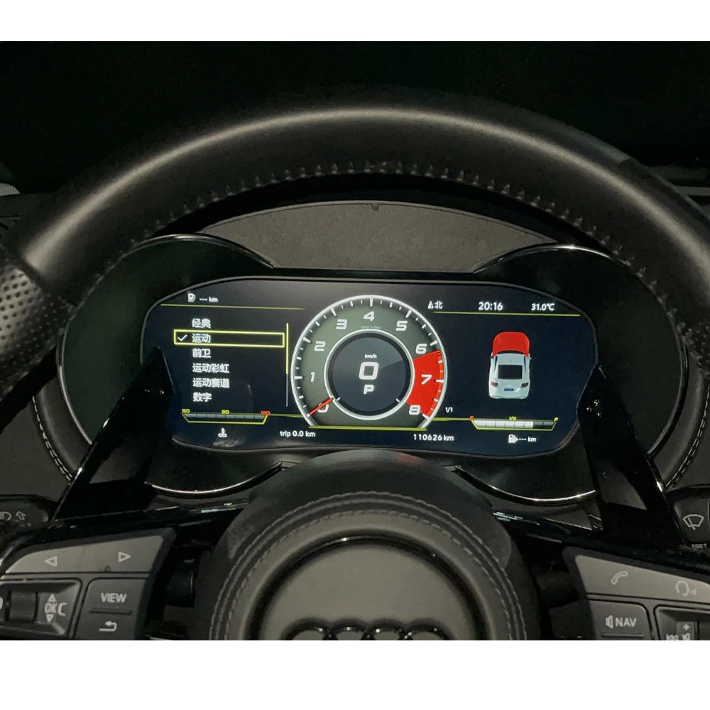 Digital LCD Instrument Cluster For Audi – Virtual Cockpit