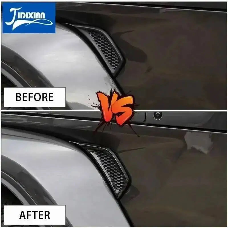 JIDIXIAN Car Fender Air Conditioning Vent Outlet Decoration Cover fit for Jeep Wrangler JL for Gladiator JT 2018 Up