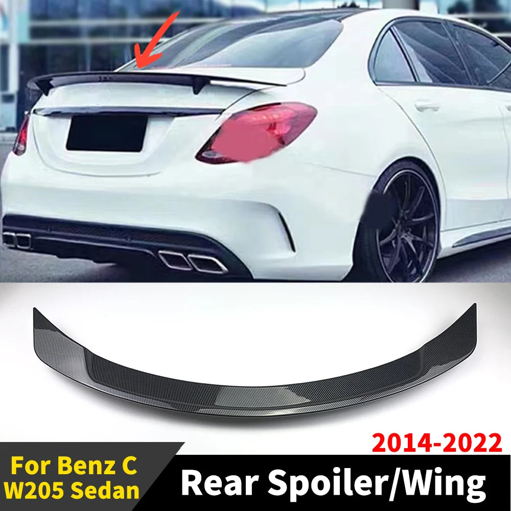 Rear Trunk Spoiler Wing Lip For Mercedes-Benz C-Class W205
