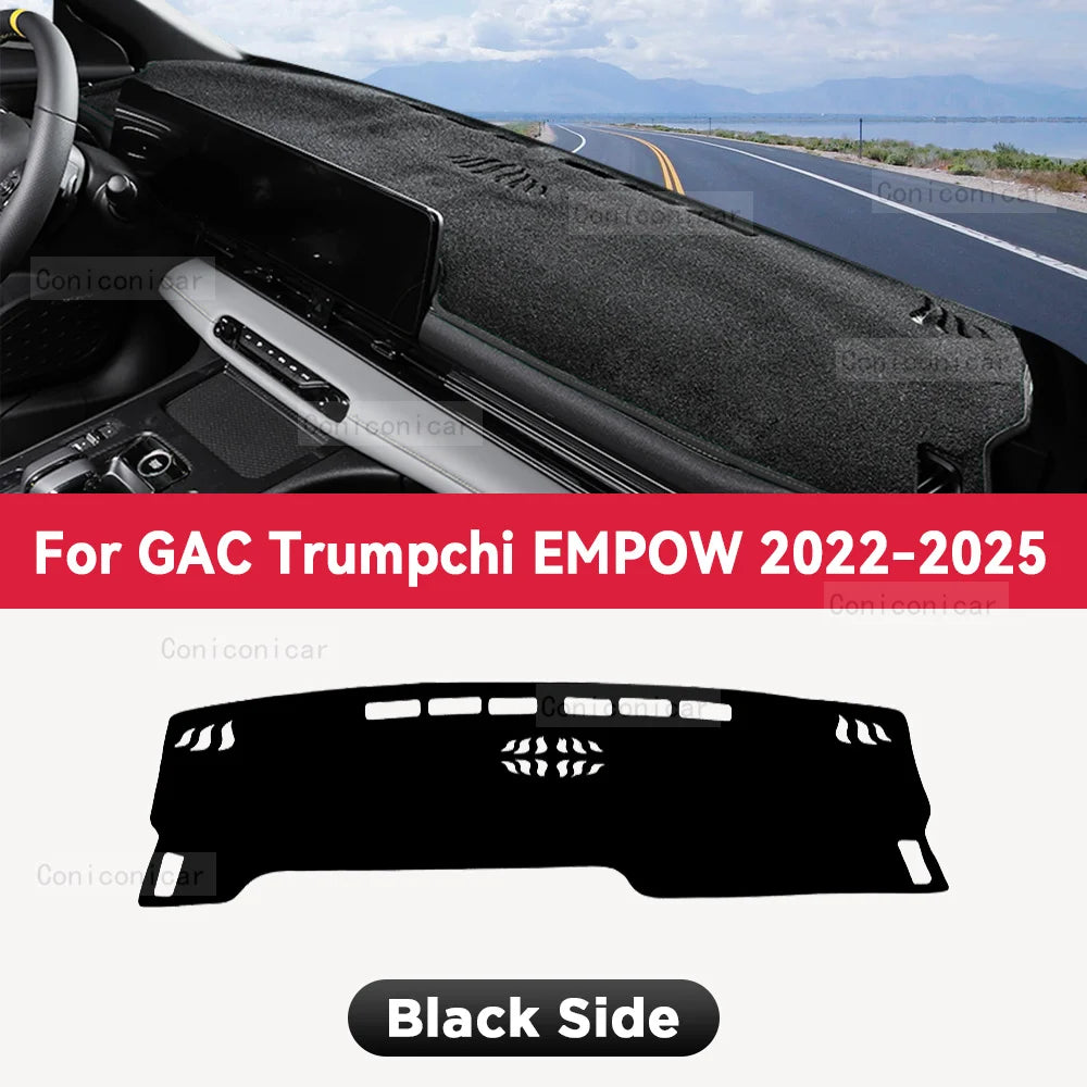 For GAC Trumpchi EMPOW 2025 Car Dashboard Cover Pad Sun Shade Avoid Light Mat Polyester Fiber Anti-UV Carpet Accessories