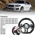 3-M logo Color Carbon Fiber LED Performance Steering Wheel For BMW