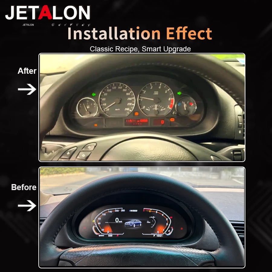 Digital LCD Dashboard Cluster For BMW 3 Series E46