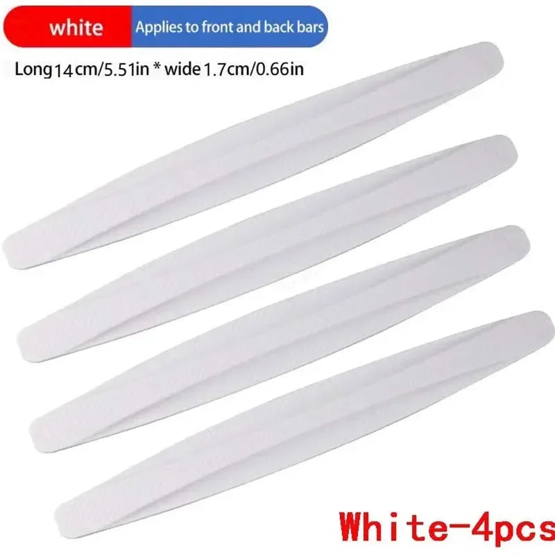 4/6PCS Car Universal Front and Rear Bumper Protector Rubber Bumper Cover Protective Lip Strip Bumper Decoration Strip