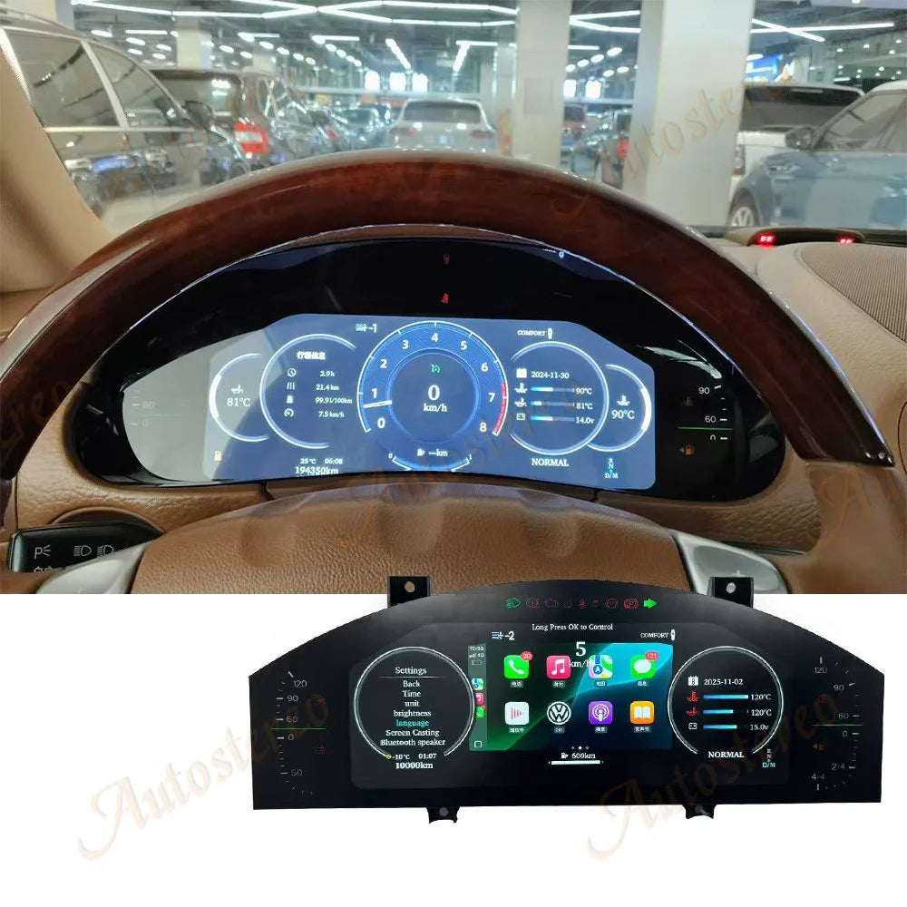 Full LCD Digital Dashboard Cluster For Porsche Cayenne