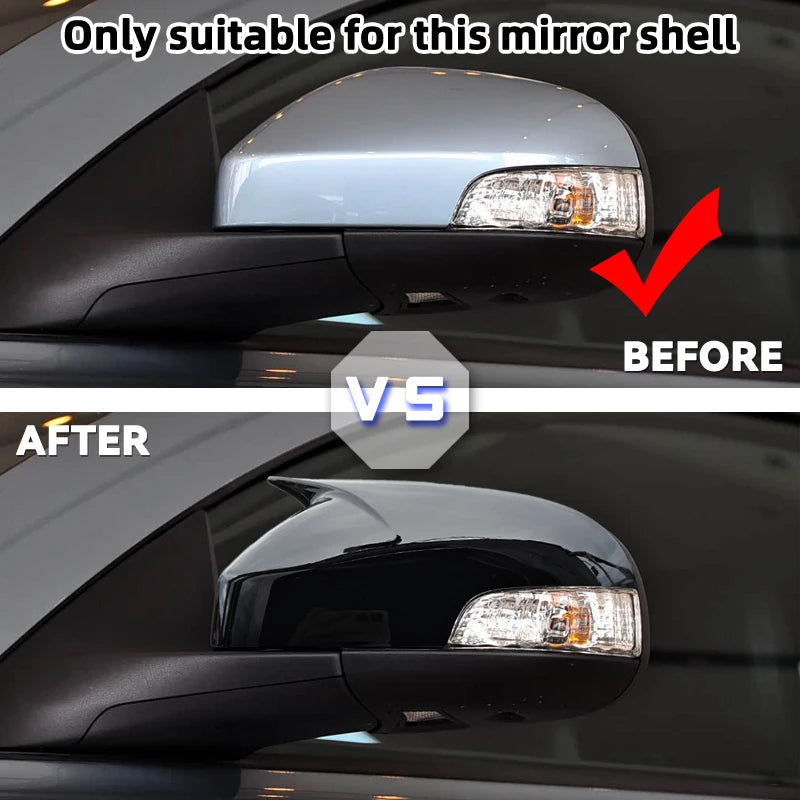 1 Pair M Rearview Mirror Cover Side Reversing For Volvo C30 C70 S40 S60 V40 V50 V70 2008- 2010 Rear View Mirror Trim Caps