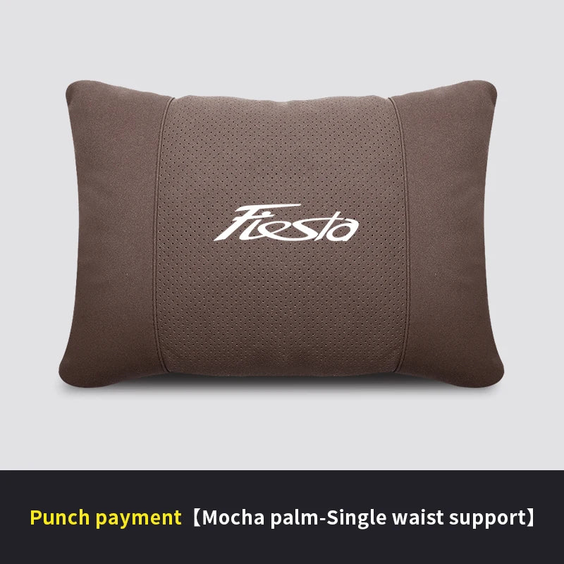 Car Interior 5-Color Selectable Headrest For Ford Fiesta Auto Headrest Neck Support Lumbar Cushion Soft Neck Pillow Accessories