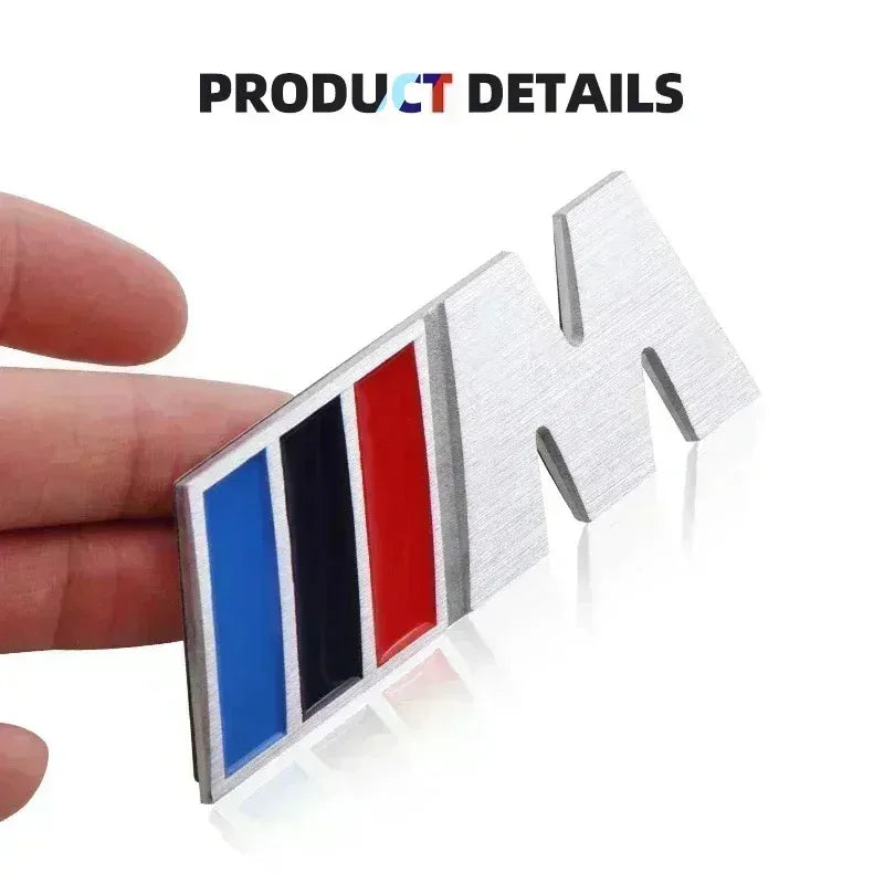 83mm 3D Aluminum Car Badge Sticker Automotive Goods For BMW M F10 F11 E63 E64 E68 F03 F04 F15 E71 E72 E70 E83 E84 E52 E89