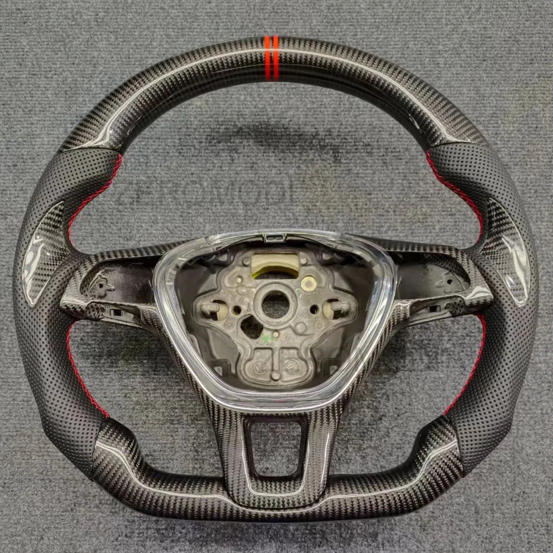 1 Color Carbon Fiber Racing Steering Wheel For VW Golf 7 MK7