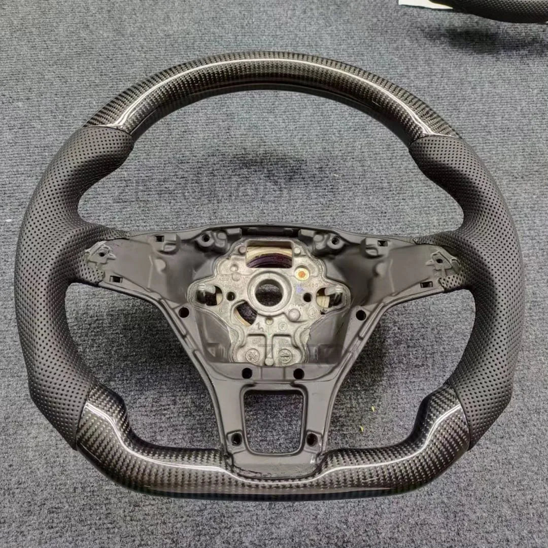 3 Color Carbon Fiber Racing Steering Wheel For VW Golf 7 MK7
