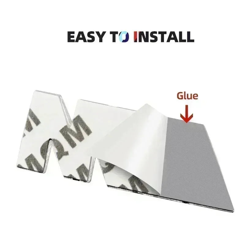 83mm 3D Aluminum Car Badge Sticker Automotive Goods For BMW M F10 F11 E63 E64 E68 F03 F04 F15 E71 E72 E70 E83 E84 E52 E89