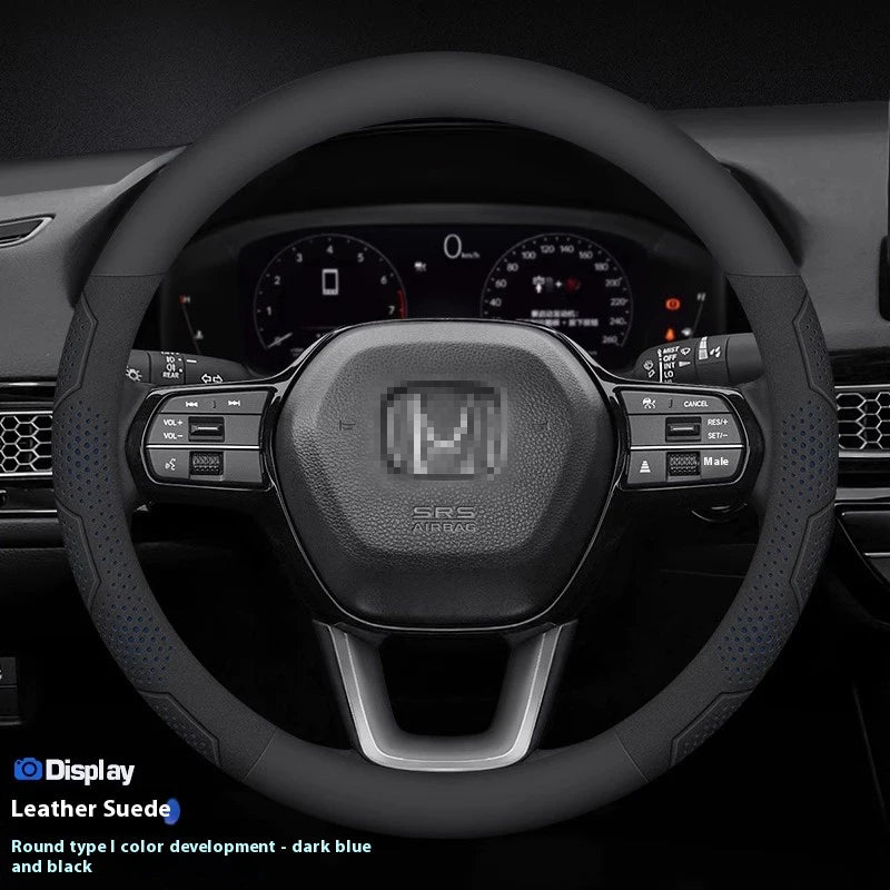 For Honda TYPE R Accord Civic HRV CRV CITY Jazz Pilot Odyssey Spirior FIT Carbon fiber Car Steering Wheel Cover Auto Accessories