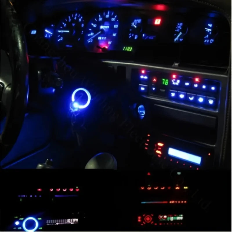 10pcs T3 T4.2 T4.7 LED Bulb Canbus Super Bright  Interior Lights Dashboard Warming Indicator Wedge Auto Instrument Lamp 12V