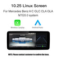 NTG5.0 10.25 inch Color Wireless CarPlay Android Auto 12.3" Screen for Mercedes