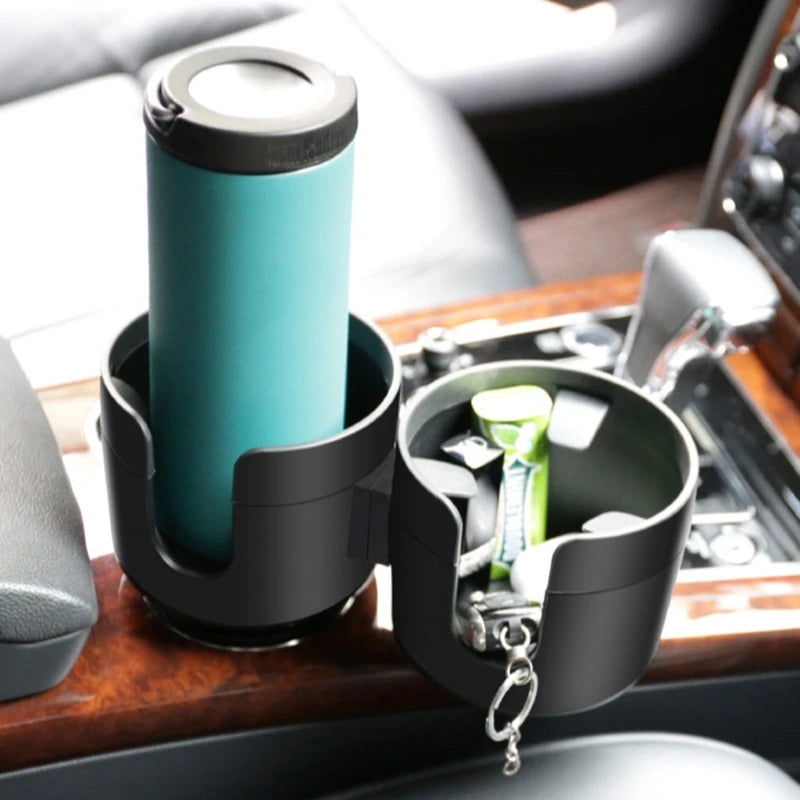 090E 2In1 Vehicle-mounted Non-Slip Cup Holder Car Cup Holder Multifunction DualHouder
