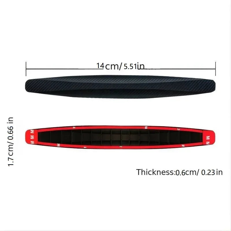4/6PCS Car Universal Front and Rear Bumper Protector Rubber Bumper Cover Protective Lip Strip Bumper Decoration Strip