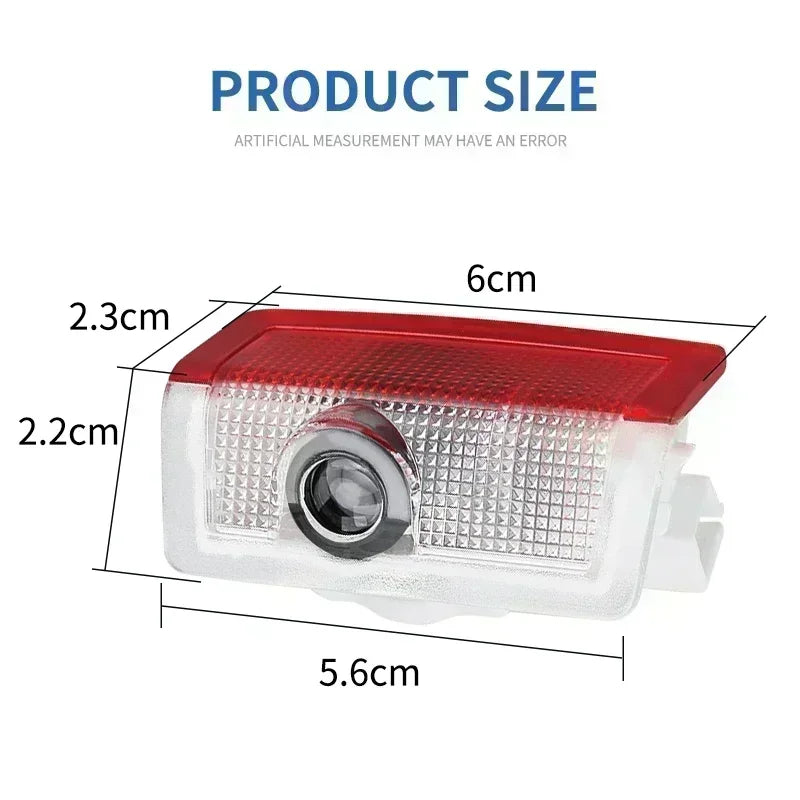 For Mercedes Benz A C E GLC GLA GLE GLB Class W177 W205 W212 W213 X253 X156 W166 X247 2pcs Car door welcome light logo Emblem