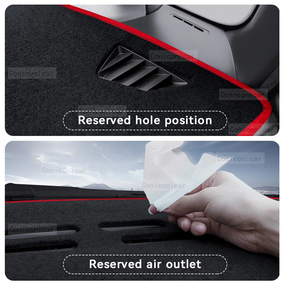 For GAC Trumpchi EMPOW 2025 Car Dashboard Cover Pad Sun Shade Avoid Light Mat Polyester Fiber Anti-UV Carpet Accessories
