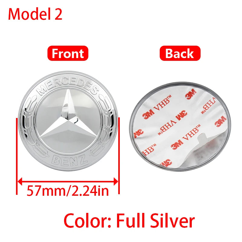 Car Styling Logo Steering Wheel Center Badge Logo Sticker For Mercedes Benz AMG W204 GLC CLA W205 W203 W206 interior Accessories
