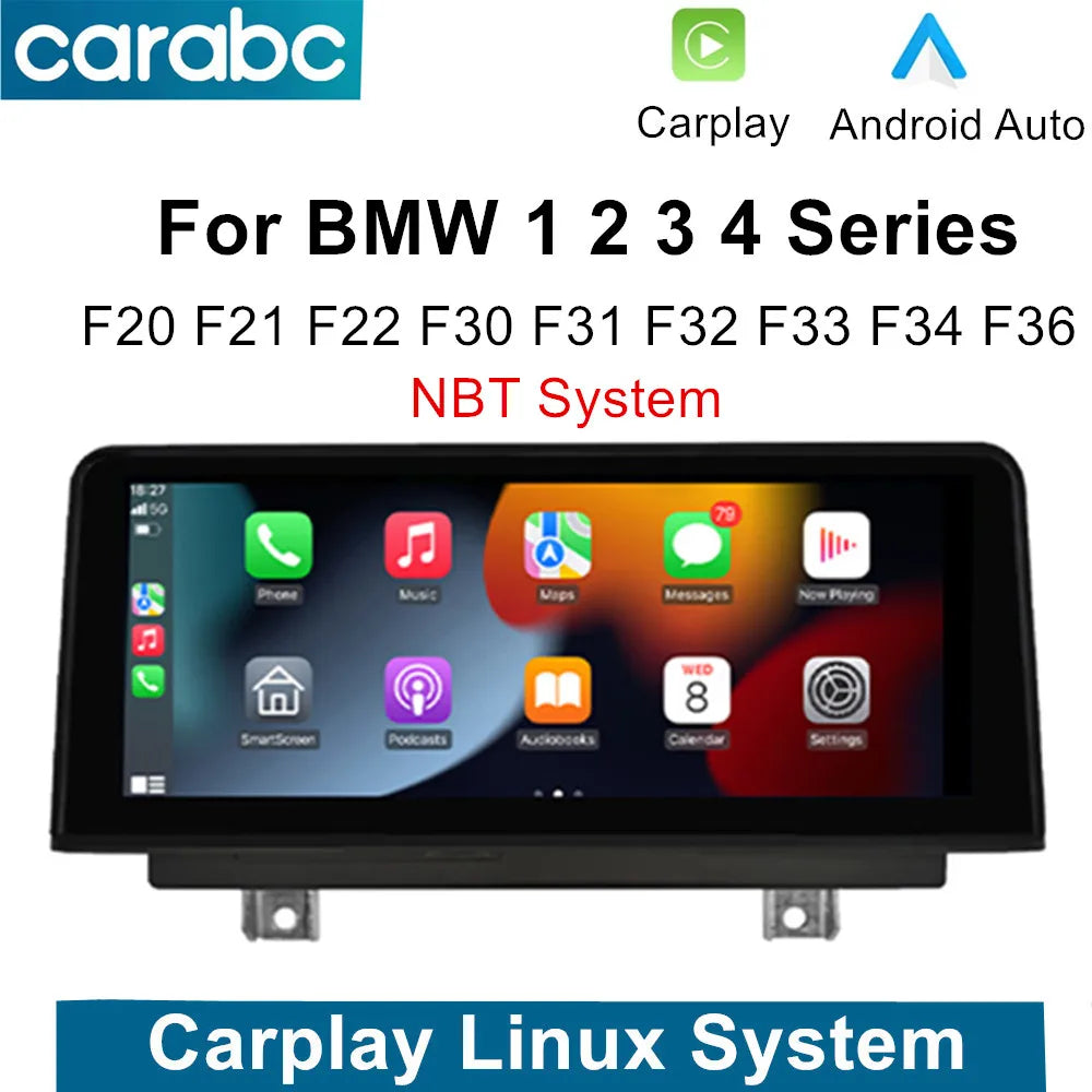 10.25" Wireless CarPlay Android Auto GPS For BMW