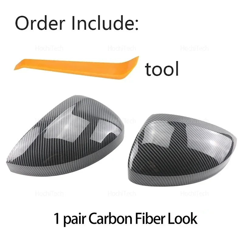 1 pair for Volkswagen VW Tiguan AD BW MK2 2016-2021 Rear View Exterior Side Case Trim Car Rearview Mirror Caps