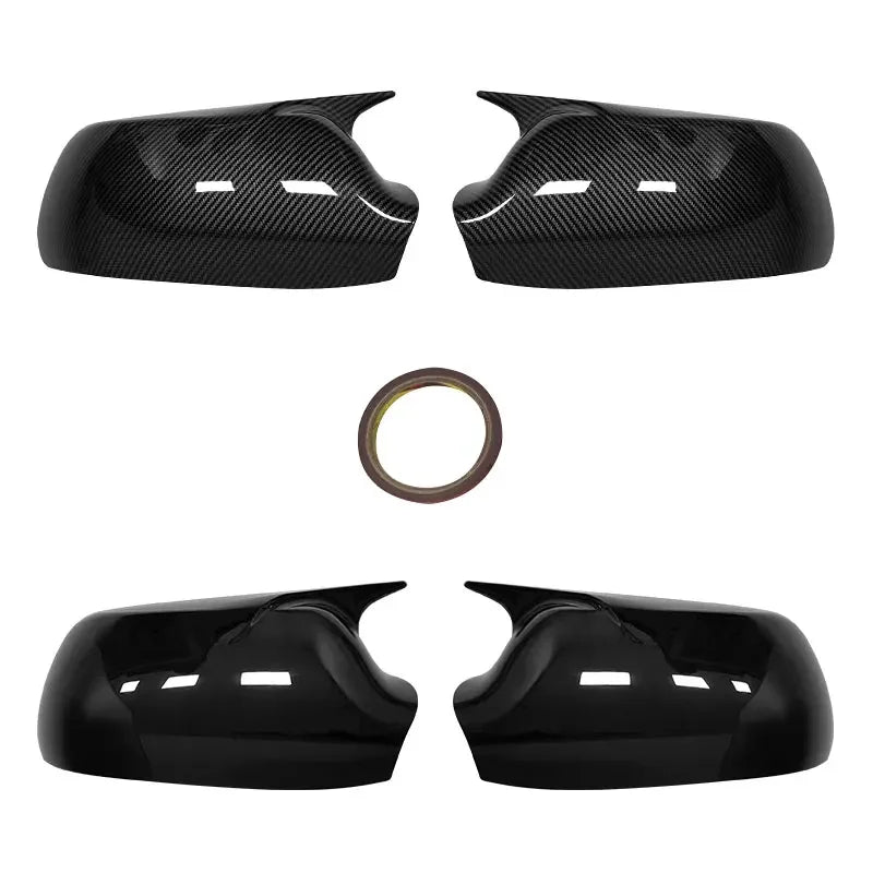 1 pair of car exterior rearview mirror covers for Mazda 2 Demio 2002-2007 for Mazda 3 BK 2003-2009 for Mazda 6 GG 2003-2008