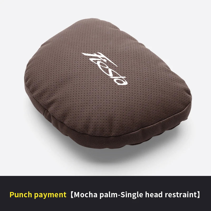 Car Interior 5-Color Selectable Headrest For Ford Fiesta Auto Headrest Neck Support Lumbar Cushion Soft Neck Pillow Accessories