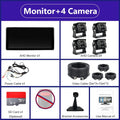 10.36 "4 Channel Recorder Smart Blind Spot Radar BSD Alarm Car DVR Monitor with 4 PCS AHD 1080P IR Camera For Truck Bus