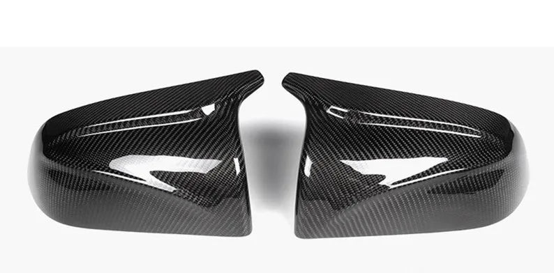 PHIRIKES Car ABS Paste Side Door Mirror Cover For Tesla Model 3 2017-2023 Auto Exterior Accessories Sides Rearview Cover Carbon