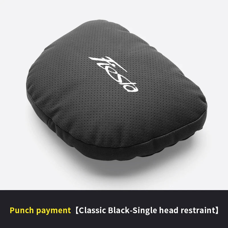Car Interior 5-Color Selectable Headrest For Ford Fiesta Auto Headrest Neck Support Lumbar Cushion Soft Neck Pillow Accessories