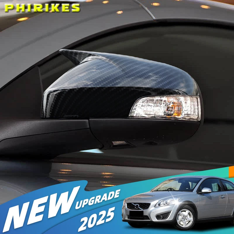 1 Pair M Rearview Mirror Cover Side Reversing For Volvo C30 C70 S40 S60 V40 V50 V70 2008- 2010 Rear View Mirror Trim Caps