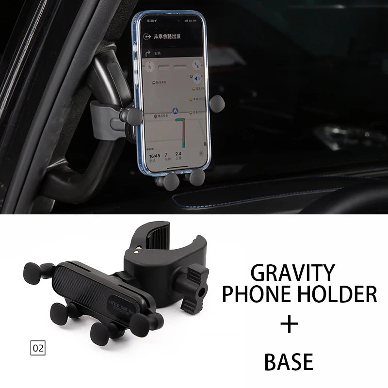 For Toyota Land Cruiser Car Phone Holder Magnetic Gravity Phone Navigation Mount Car Interior Accessories