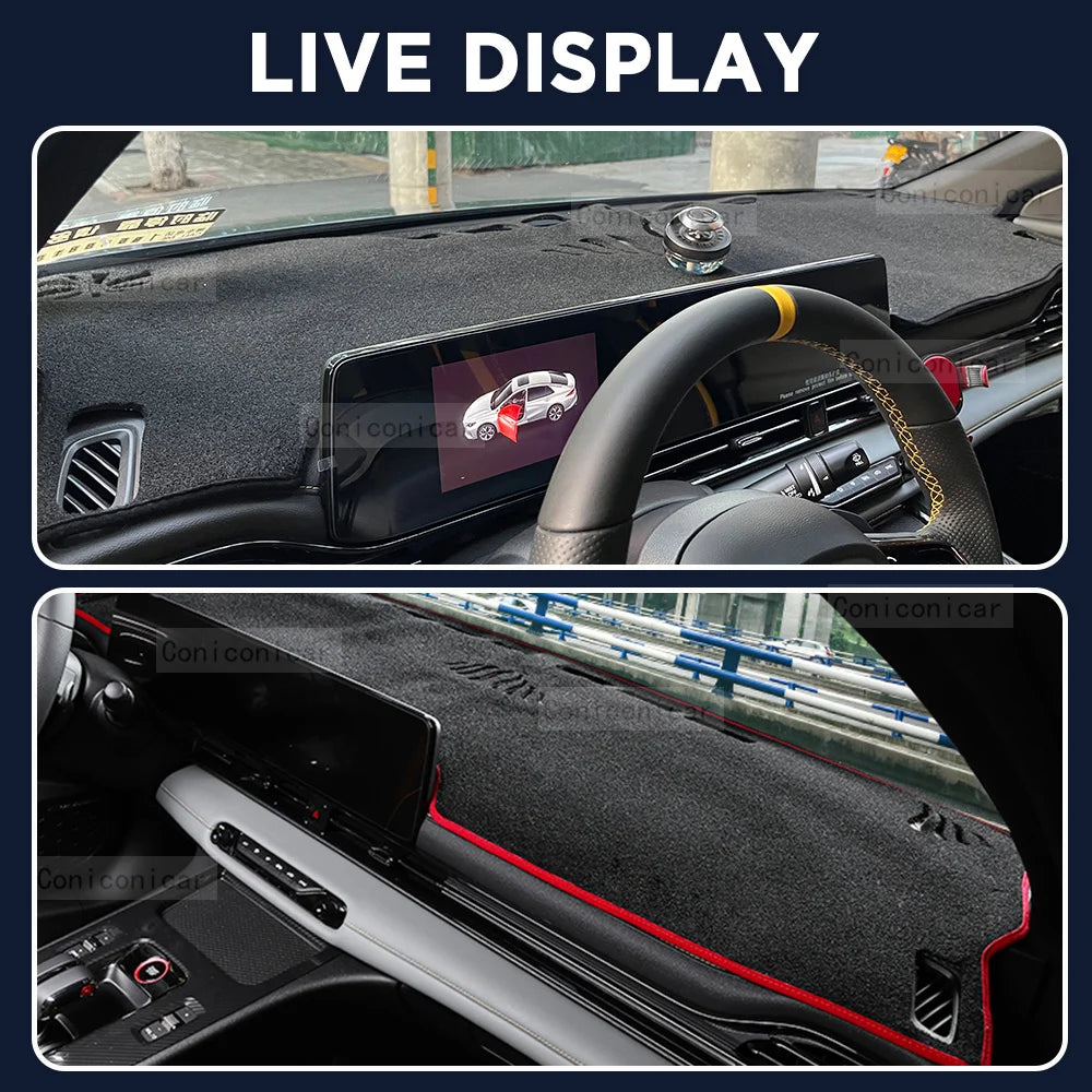 For GAC Trumpchi EMPOW 2025 Car Dashboard Cover Pad Sun Shade Avoid Light Mat Polyester Fiber Anti-UV Carpet Accessories