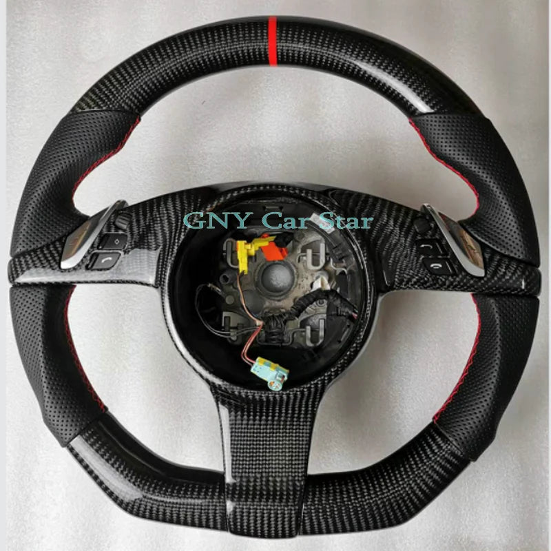 With heating A Color Custom Carbon Fiber Steering Wheel For Porsche Models