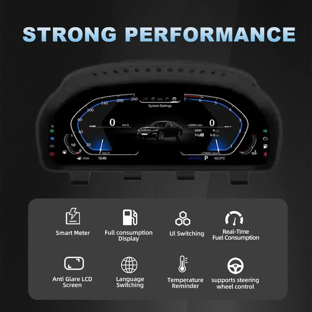 Linux Digital Instrument Cluster For BMW – HD LCD Dashboard