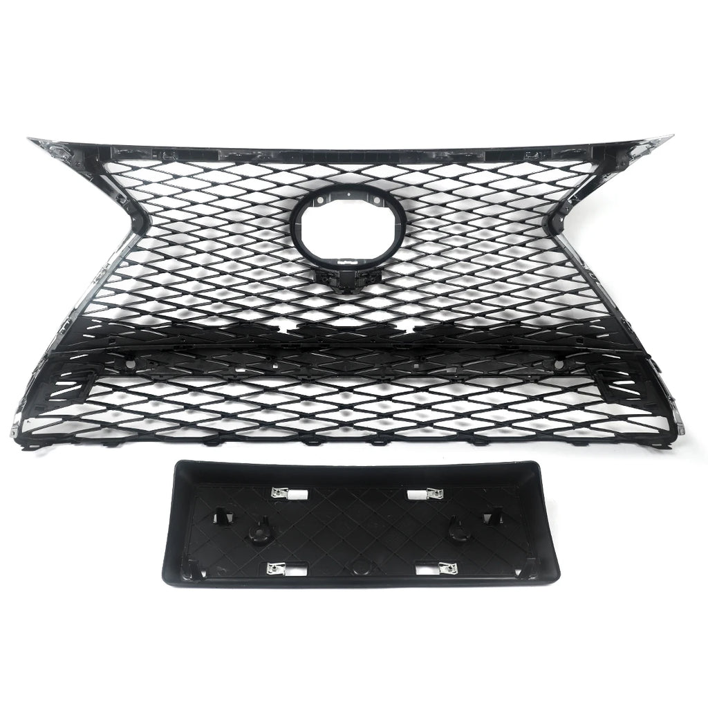 For Lexus NX200T NX300H 2015 2016 2017 F Sport Front Bumper Upper Centre Racing Grille Chrome & Black