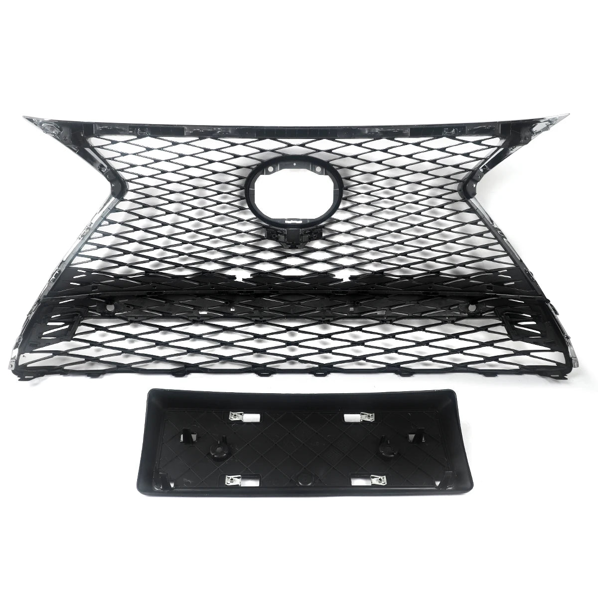 For Lexus NX200T NX300H 2015 2016 2017 F Sport Front Bumper Upper Centre Racing Grille Chrome & Black